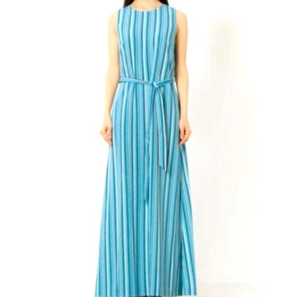NWT Karl Lagerfeld Paris Torquoise Maxi Dress - Picture 1 of 8